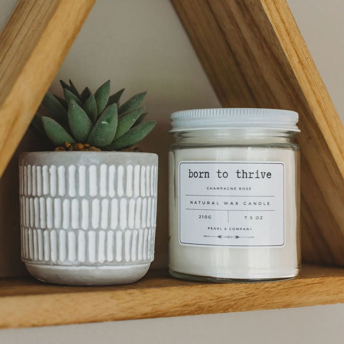 Pearl and Company Natural Candle, Born to Thrive