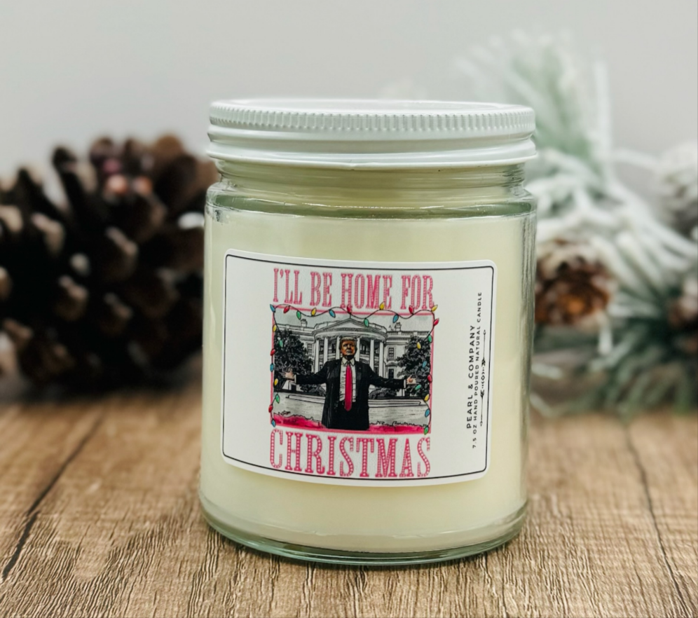 I'll Be Home For Christmas- Trump Candle