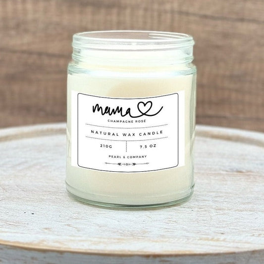 Mama 'Champagne Rosé scent - Mothers Day - Just For Her - Uplifting candle - Aromatherapy Candle - Hand poured natural candles