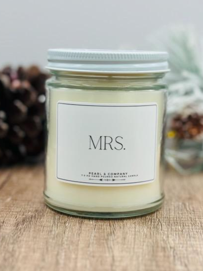 Mrs Wedding Candle