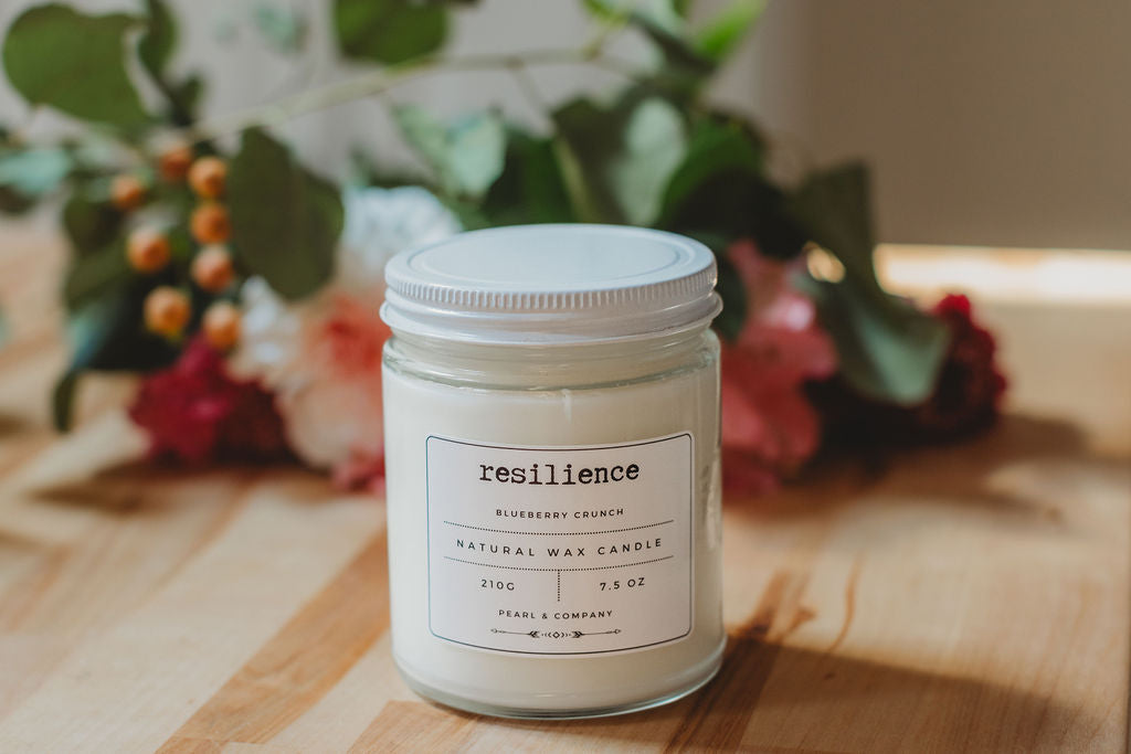 Pearl and Company Natural Candle, Resilience Blueberry Crunch