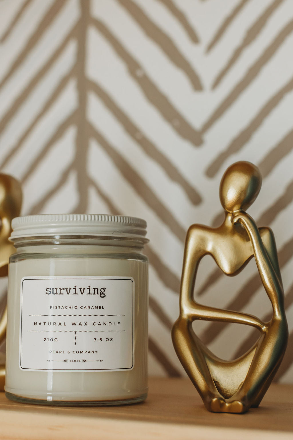 Surviving - Pistachio and Caramel Candle